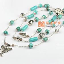 松石茶晶項(xiàng)鏈毛衣鏈 阿勇時(shí)尚飾品批發(fā)網(wǎng)，打造你的松石飾品潮流